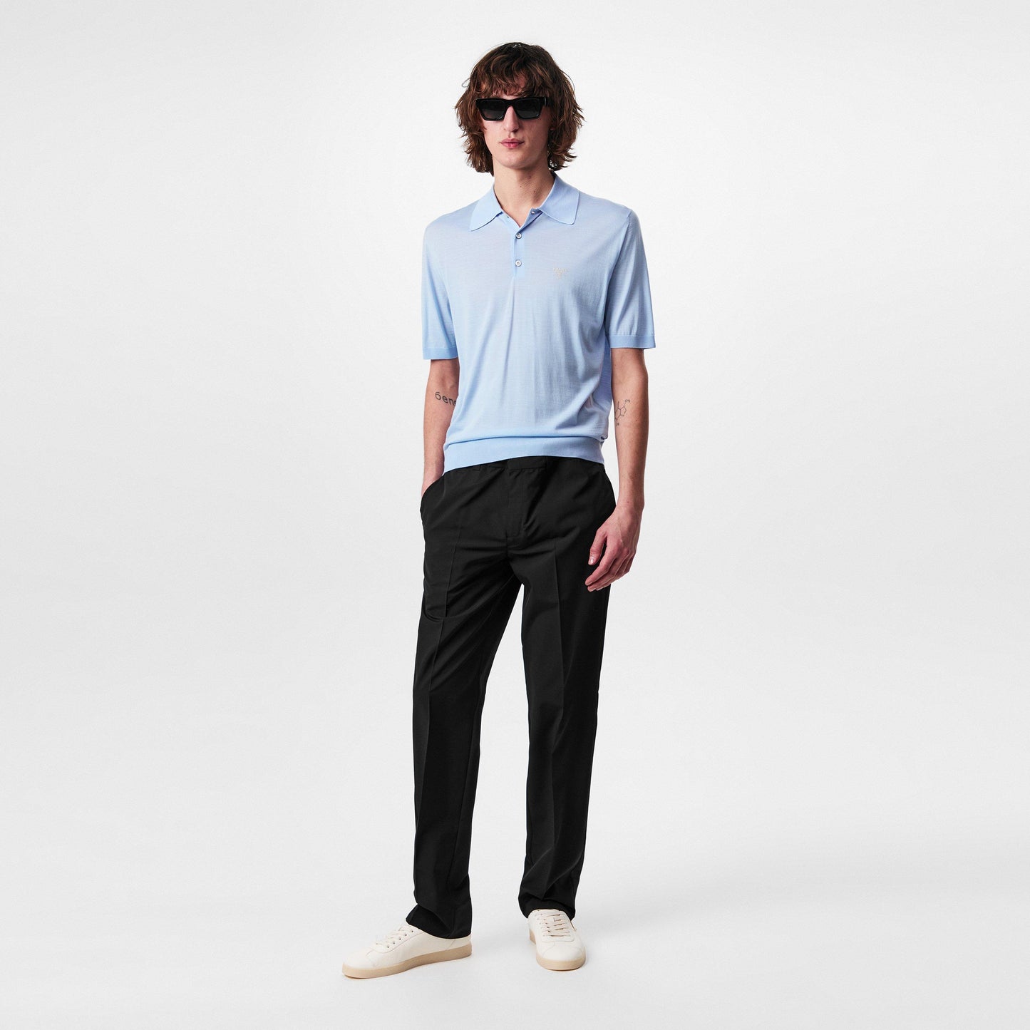 Prada Fine Wool Polo Shirt