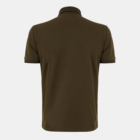 Men's Short-Sleeve Zipped Polo Shirt