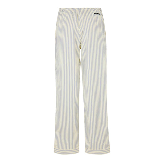 Miu Miu Women's Stripe Pyjama Straight Leg Trousers