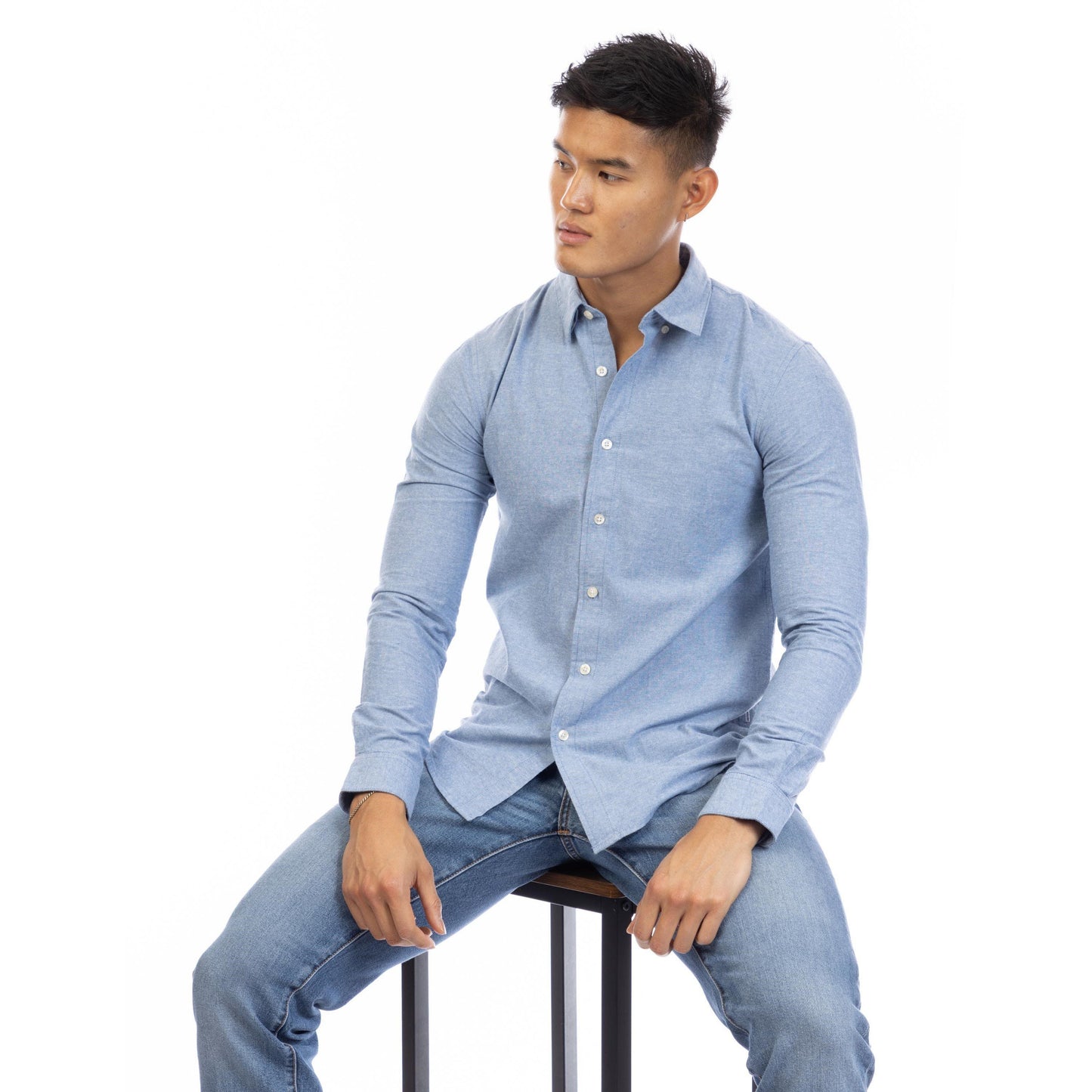 Peter Werth Men's W Edward Long Sleeve Plain Shirt