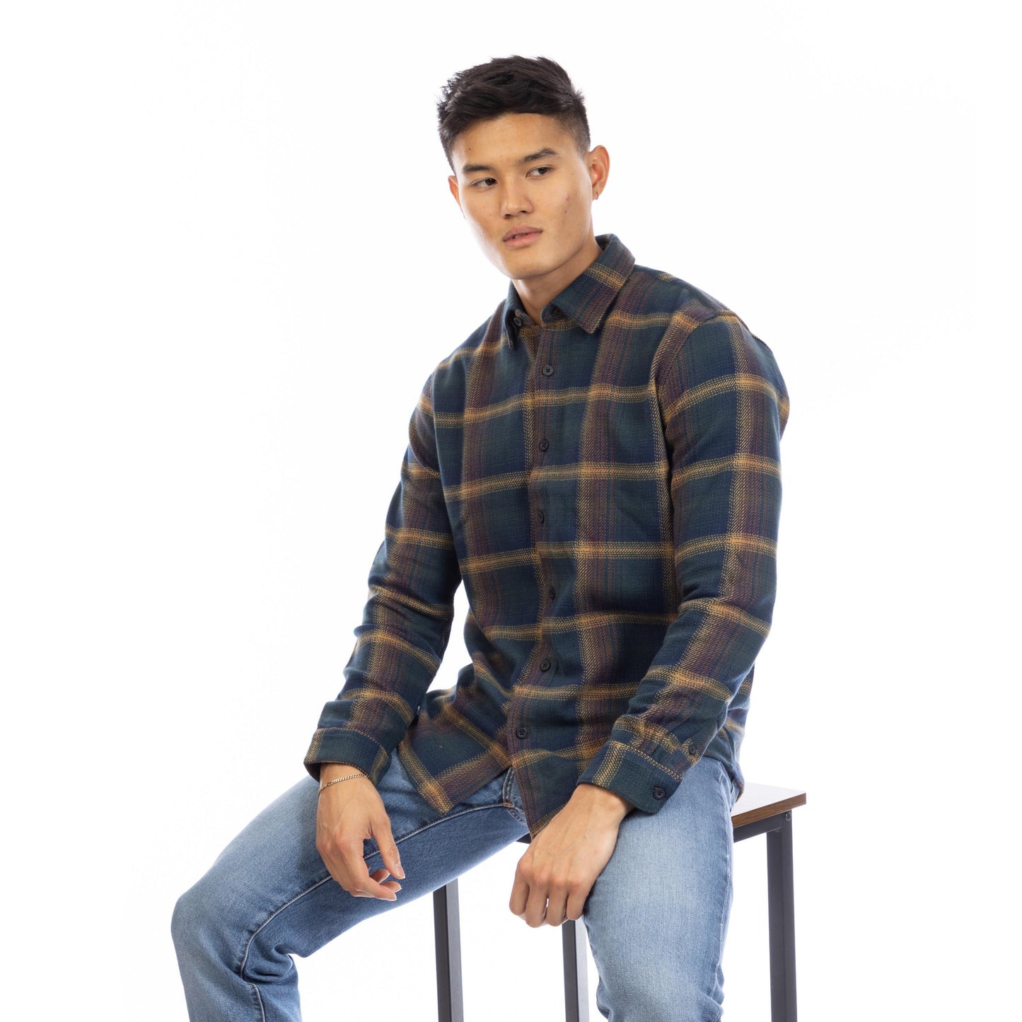 Peter Werth Men's W Abbott Long Sleeve Plain Shirt