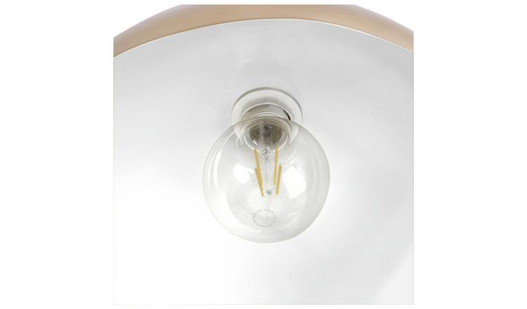 Habitat Steel Mushroom Flush Ceiling Light - Brushed Brass
