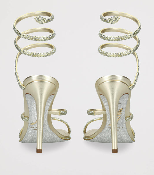 René Caovilla Embellished Cleo Heeled Sandals 105