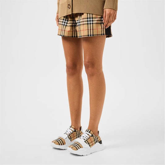 Women's Check Cotton New Regis Trainers