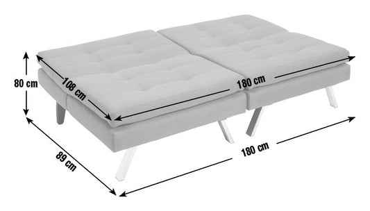 Argos Home Duo Fabric Clic Clac Sofa Bed - Teal