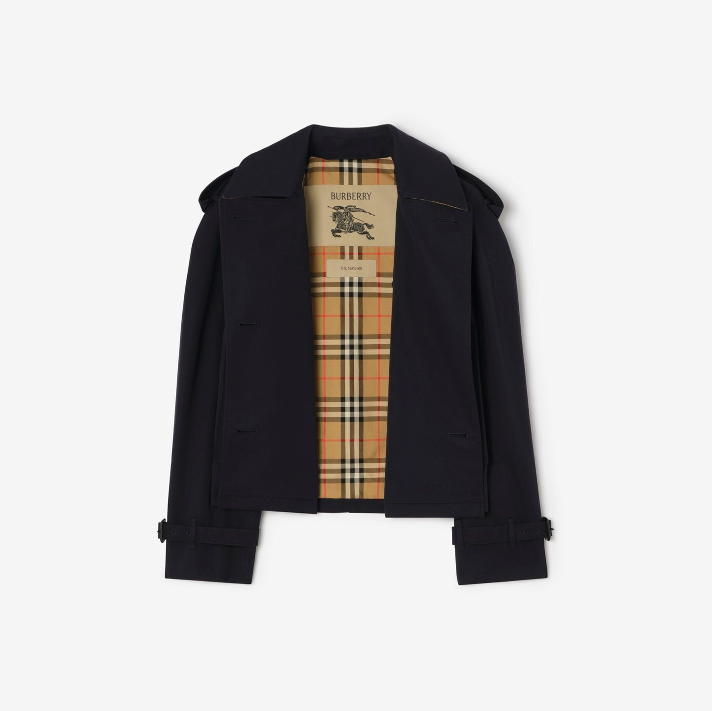 Cropped Gabardine Mayfair Trench Jacket