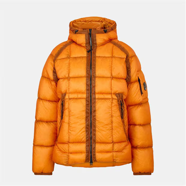 CP COMPANY Men's DD Shell Medium Down Hip Length Hooded Medium Puffer Jacket