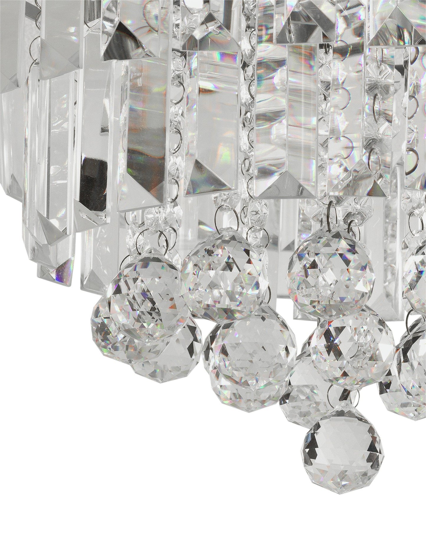 Argos Home Opulence Crystal Glass Flush Ceiling Light