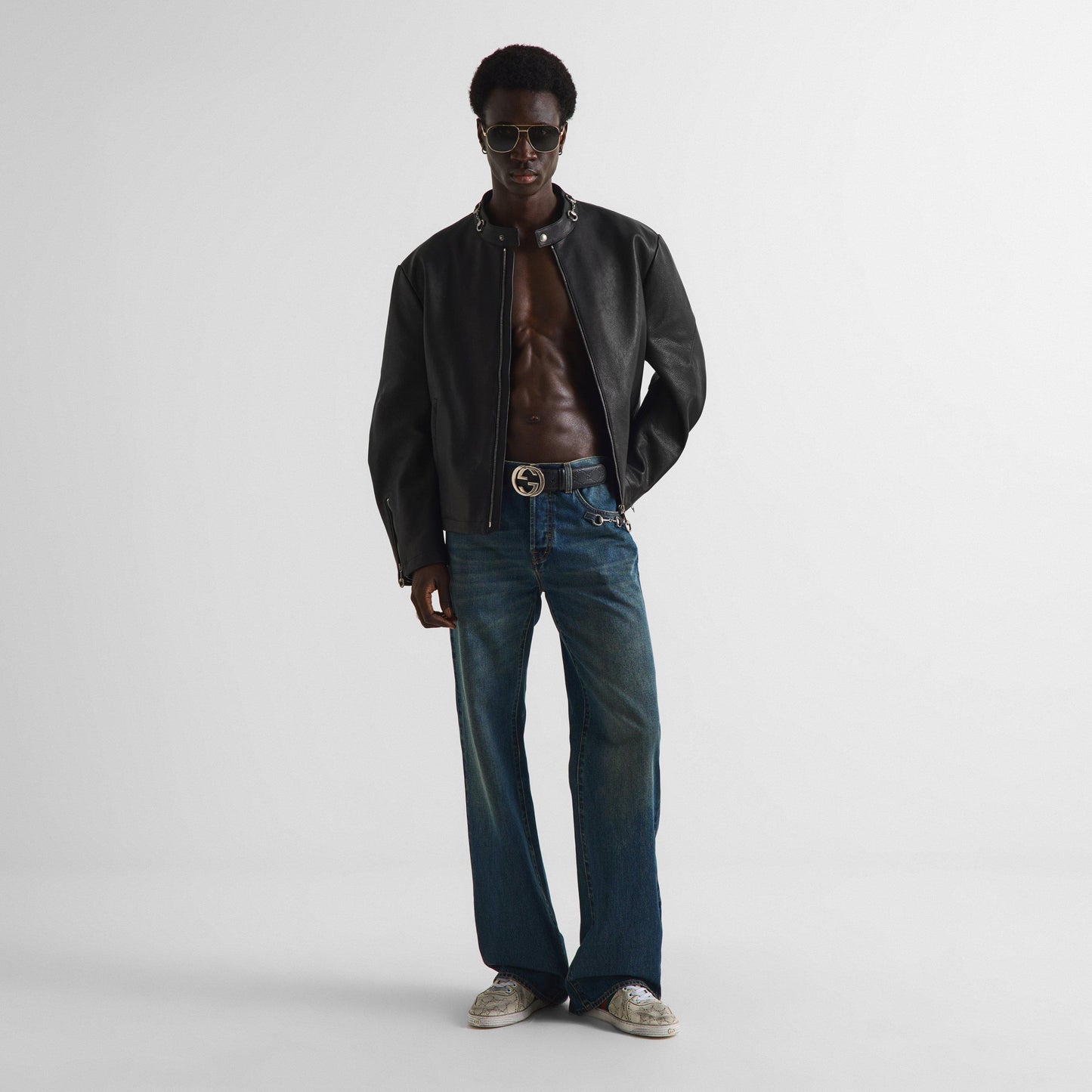 Gucci Men's Leather Jacket