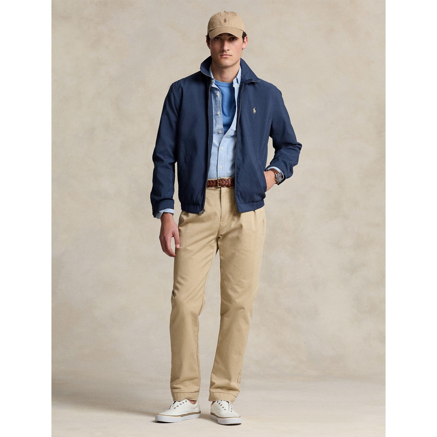 Polo Ralph Lauren Men's Bi-Swing Cotton Water Resistant Harrington Jacket