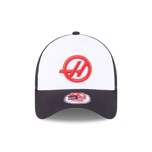 TGR Haas F1 Black 9FORTY E-Frame Trucker Adjustable Cap