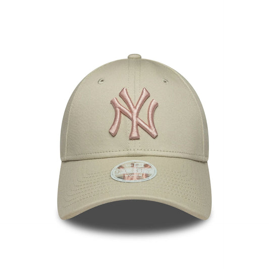 New York Yankees Womens MLB Light Beige 9FORTY Cap