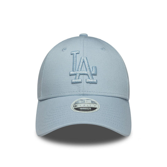 LA Dodgers Womens MLB Metallic Logo Pastel Blue 9FORTY Cap