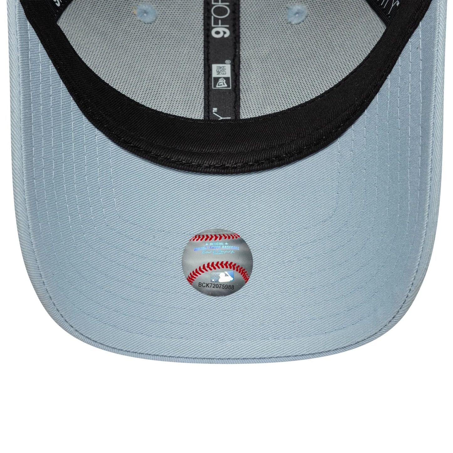 LA Dodgers Womens MLB Metallic Logo Pastel Blue 9FORTY Cap