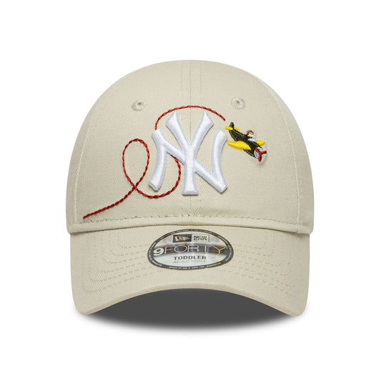 New York Yankees Toddler MLB Plane Icon Light Beige 9FORTY Cap