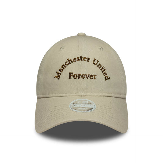 Manchester United FC Womens Wordmark Cream 9FORTY Cap