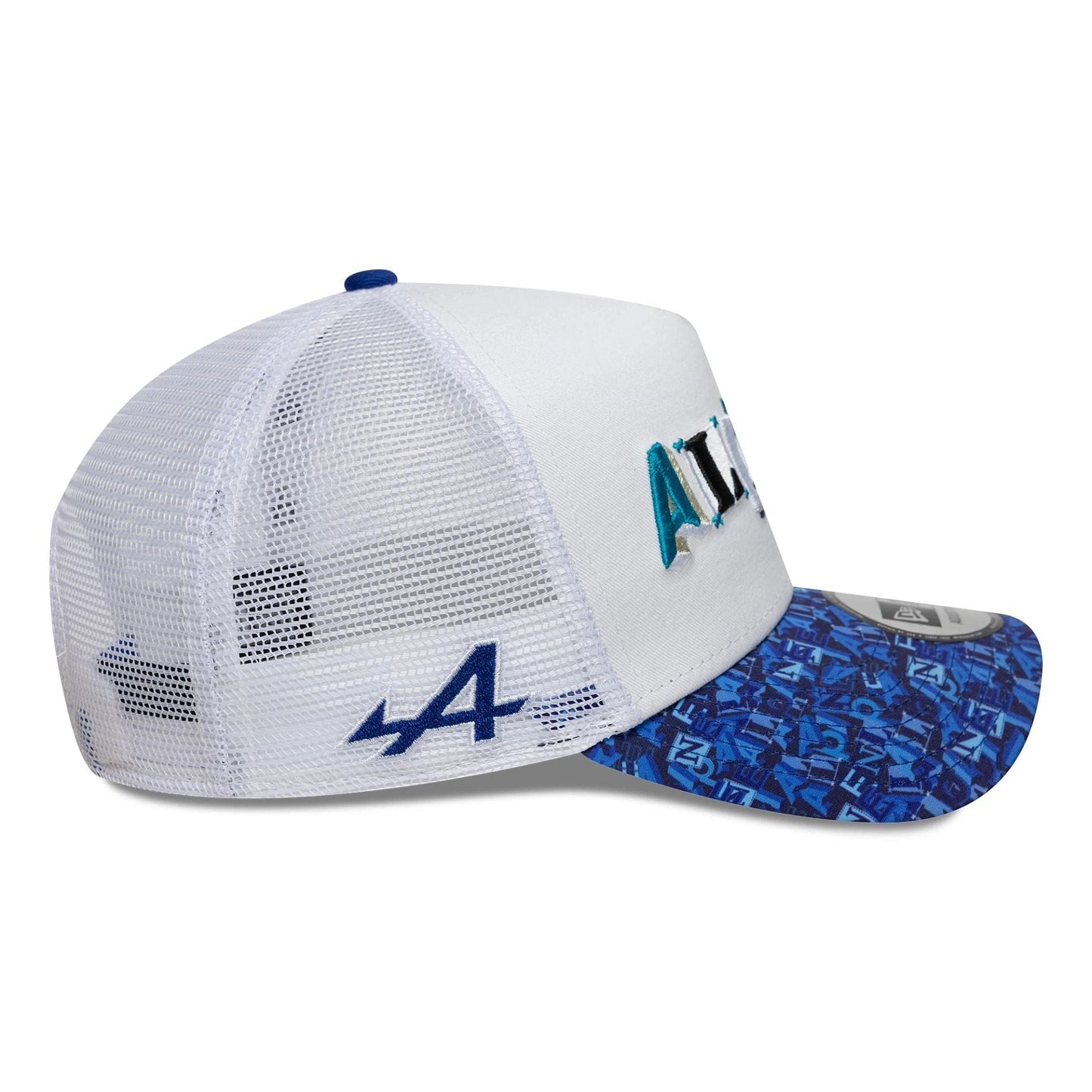 Alpine Racing All Over Print White 9FORTY A-Frame Trucker Cap