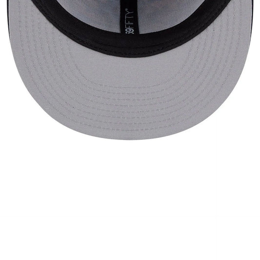 New York Yankees MLB Leaves Navy 59FIFTY Fitted Cap