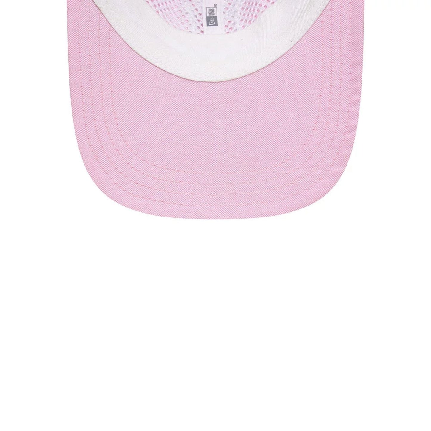 New York Yankees MLB Oxford Pastel Pink 9TWENTY Long Visor Adjustable Cap