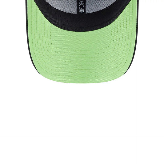 Chicago Bulls NBA Neon Black 9FORTY Adjustable Cap