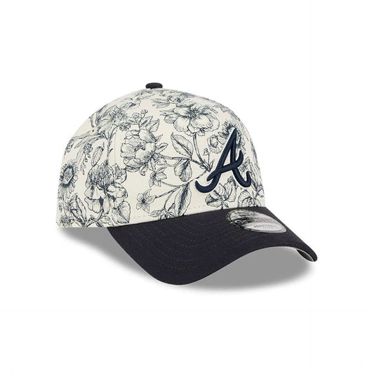 Atlanta Braves MLB Spring Floral Navy 9FORTY A-Frame Adjustable Cap