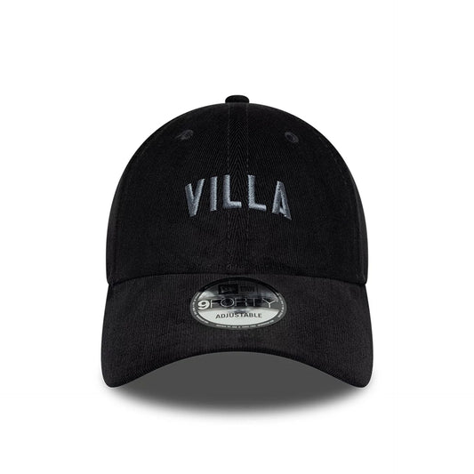 Aston Villa FC Cord Black 9FORTY Adjustable Cap