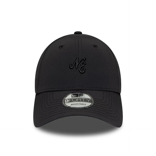 New Era Mini Logo Recycled Black On Black 9FORTY Adjustable Cap