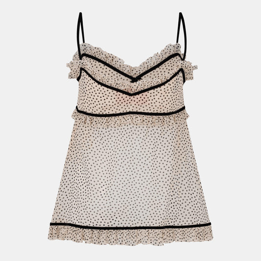 Valentino Women's Polka Dot Sleeveless Cami Top