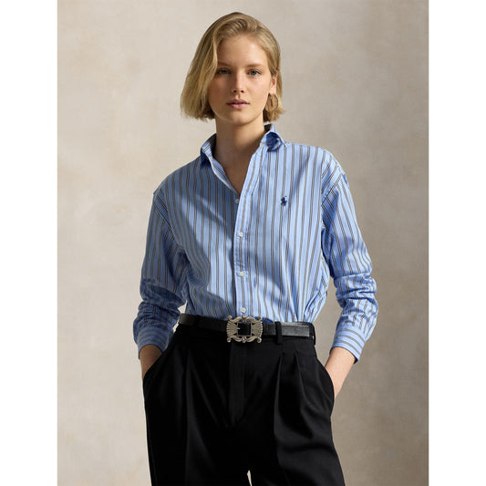 Polo Ralph Lauren Women's Stripe Long Sleeve Oxford Shirt
