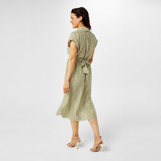 Printed Shirt Dress