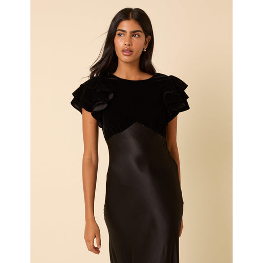 Nobodys Child Lola Velvet Mix Midi Dress