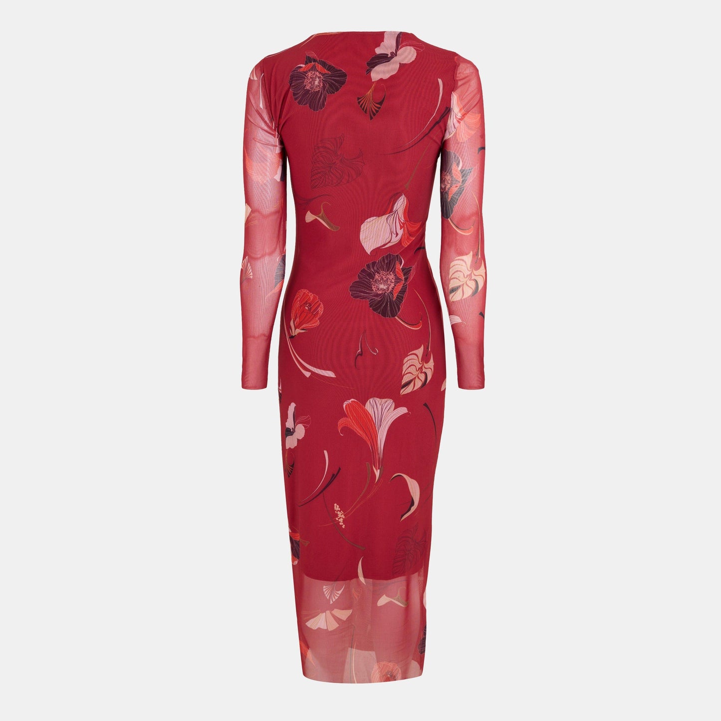 Women's Mesh Midi Bodycon Dress