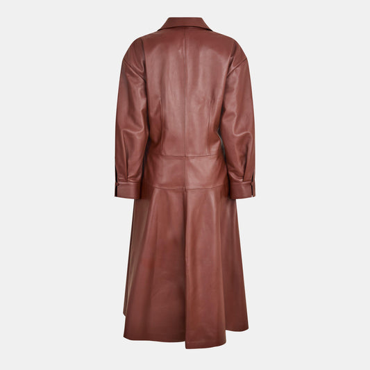 Fendi Women's Leather A Line Dress
