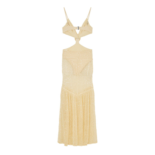 Patbo Women's Crochet Bloom Cut Out Maxi Dress