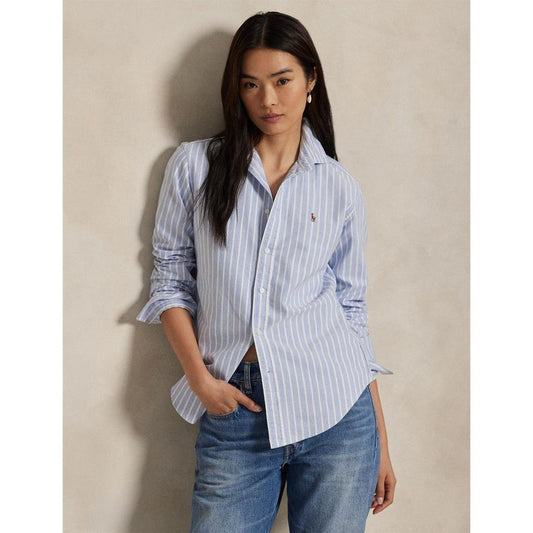 Polo Ralph Lauren Women's Charlotte Stripe Long Sleeve Oxford Shirt