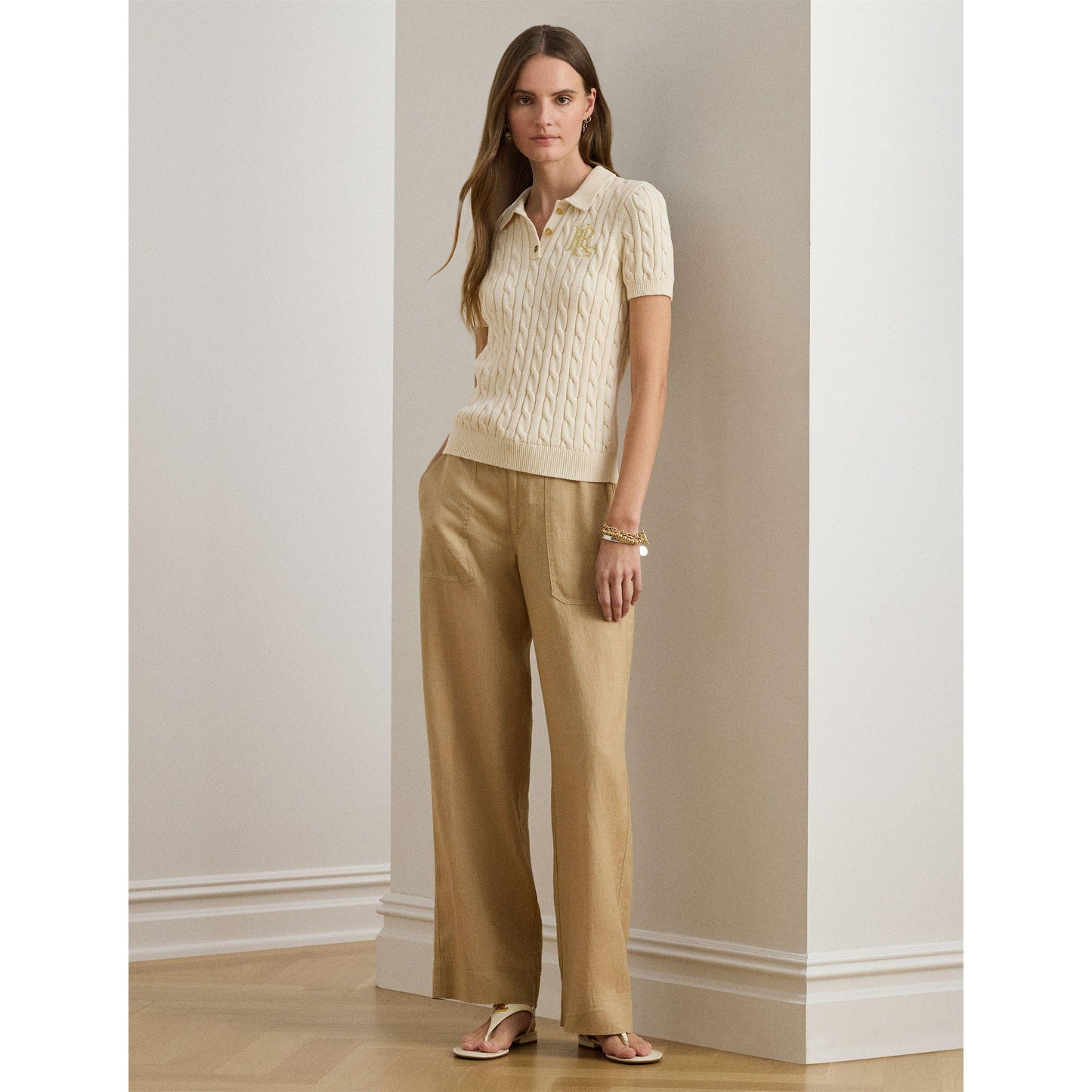 Lauren by Ralph Lauren Women's Natrissa Plo Knitted Top