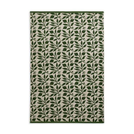 Habitat x Morris & Co. Rosehip Bath Sheet - Green -150x100cm
