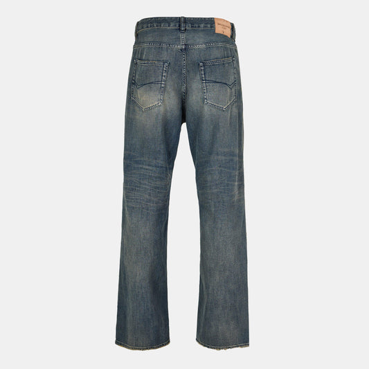 Balenciaga Men's Relaxed Wide Leg Trousers