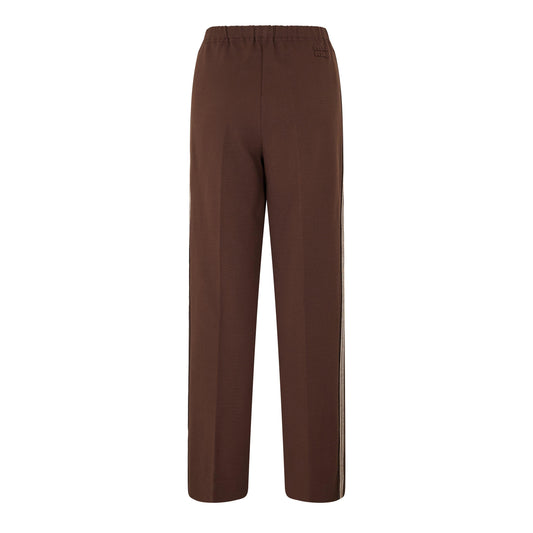 Miu Miu Women's Open Cuff Woven Relaxed Fit Tracksuit Joggers