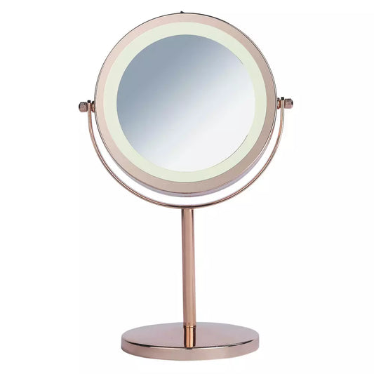 Danielle Creations Rose Gold Finish Light Up Beauty Mirror