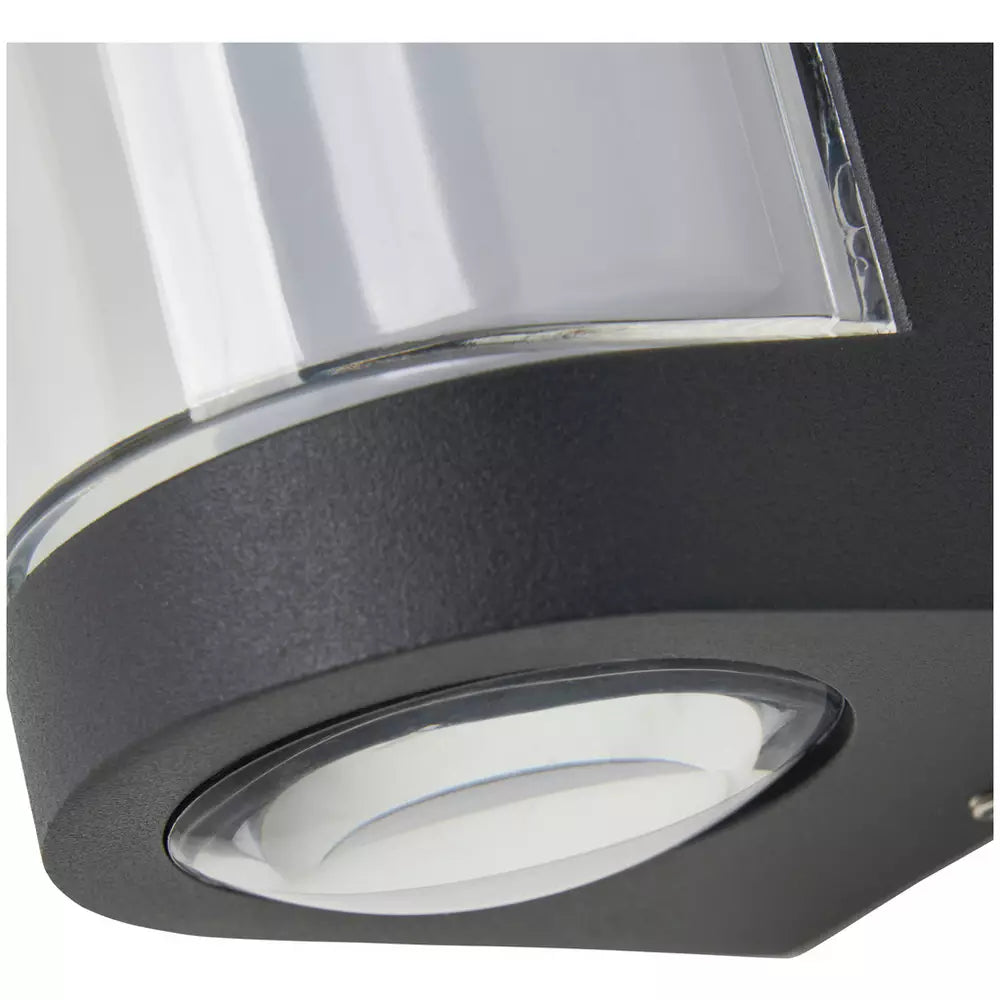 Zink CURV IP54 Anthracite LED Outdoor Wall Light