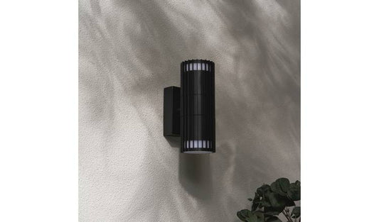 Zink IVY IP65 Black Outdoor Wall Up and Down Light