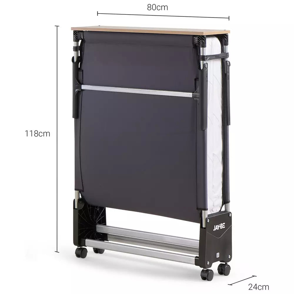 Jay-Be Rollaway Folding Bed with e-Fibre Mattress - Single