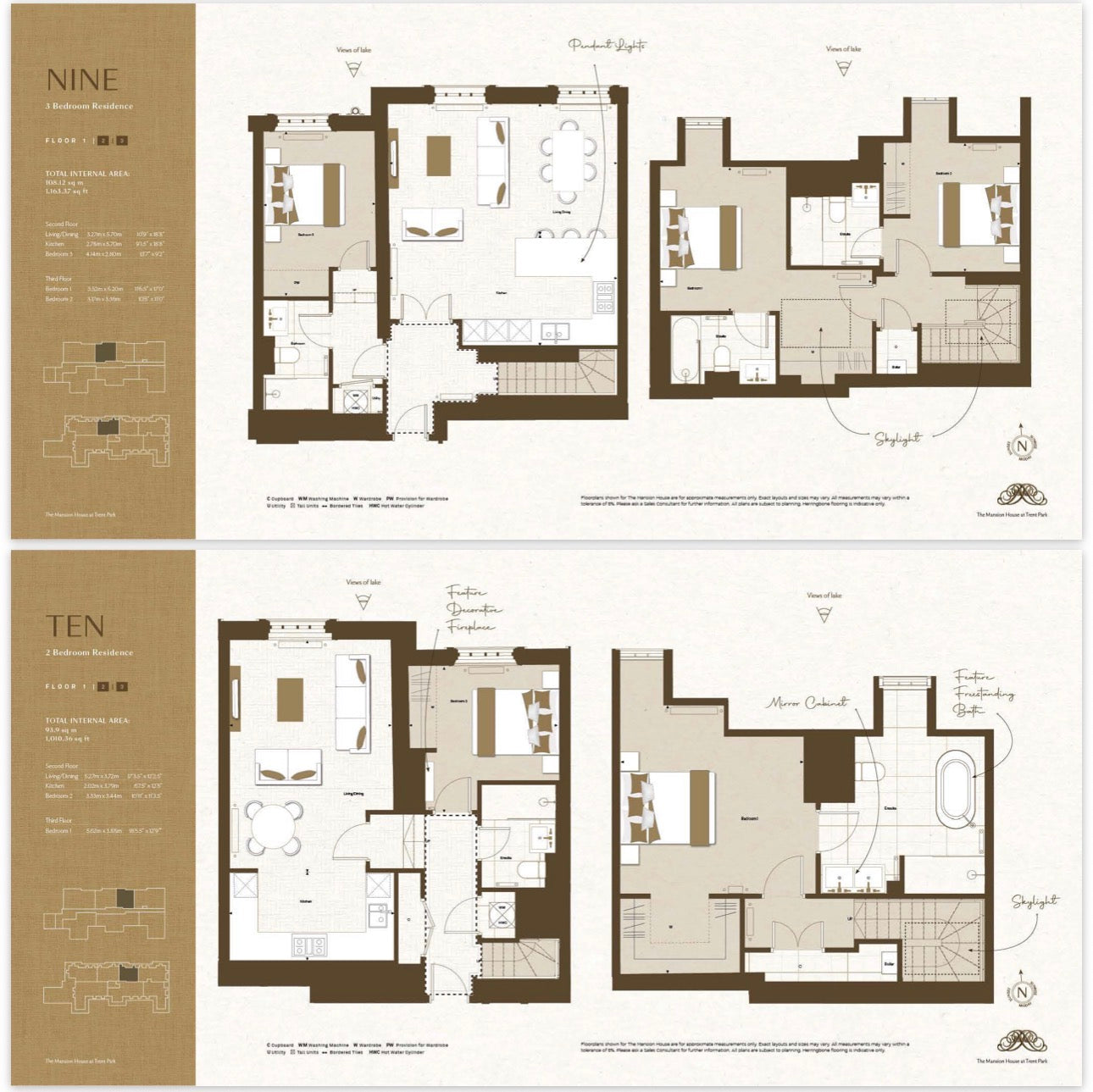 Trent Park — 1 2 3 4 and 5 Bedroom Family Homes — Luxury Town Houses — Apartments — Duplexes — Historic Country Estate — Modern Wellness Amenities — Enfield London — New ✨
