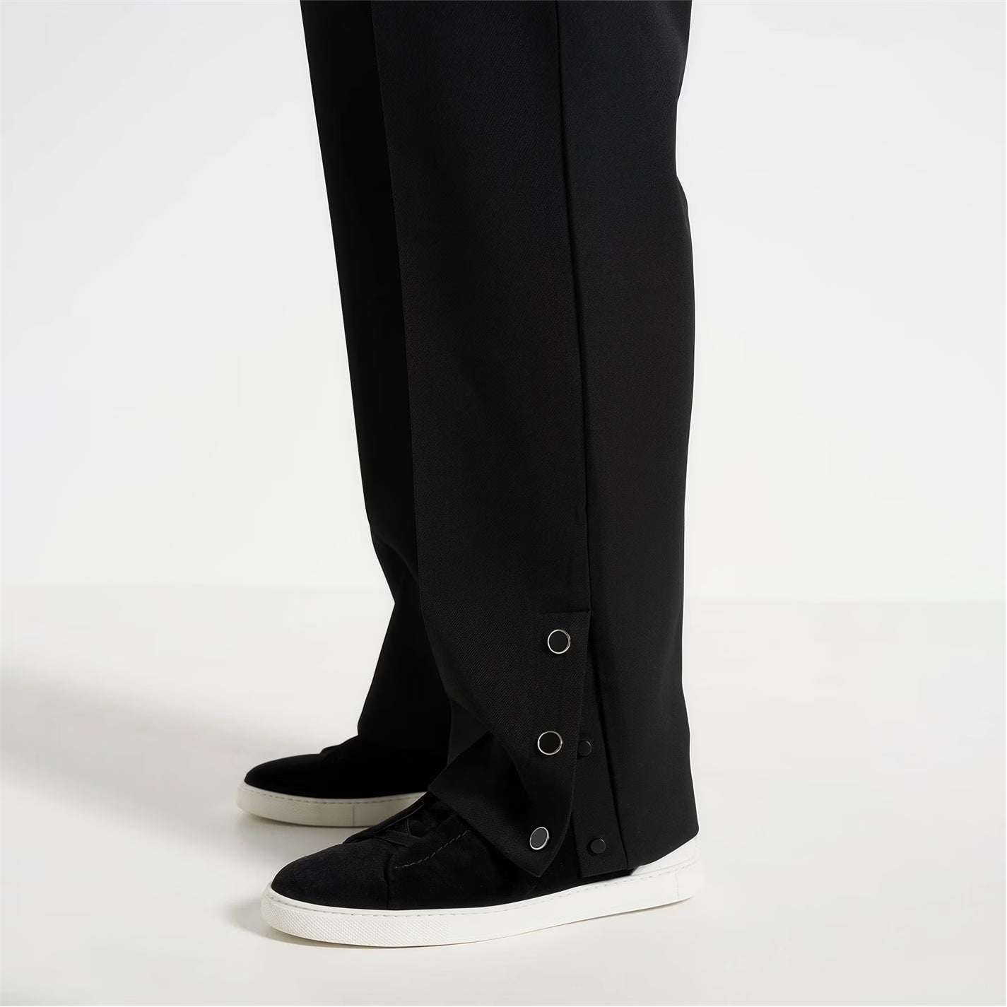 Mens Boris Relaxed Fit Tailored Button Cuff Trousers