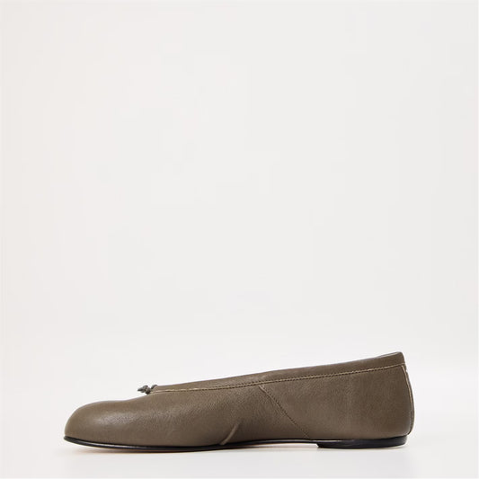 Leather Tabi Ballet Flats