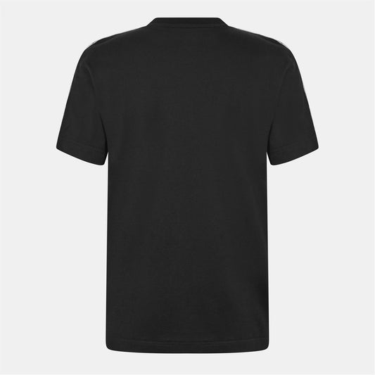 Mens Check Trim Cotton T-Shirt