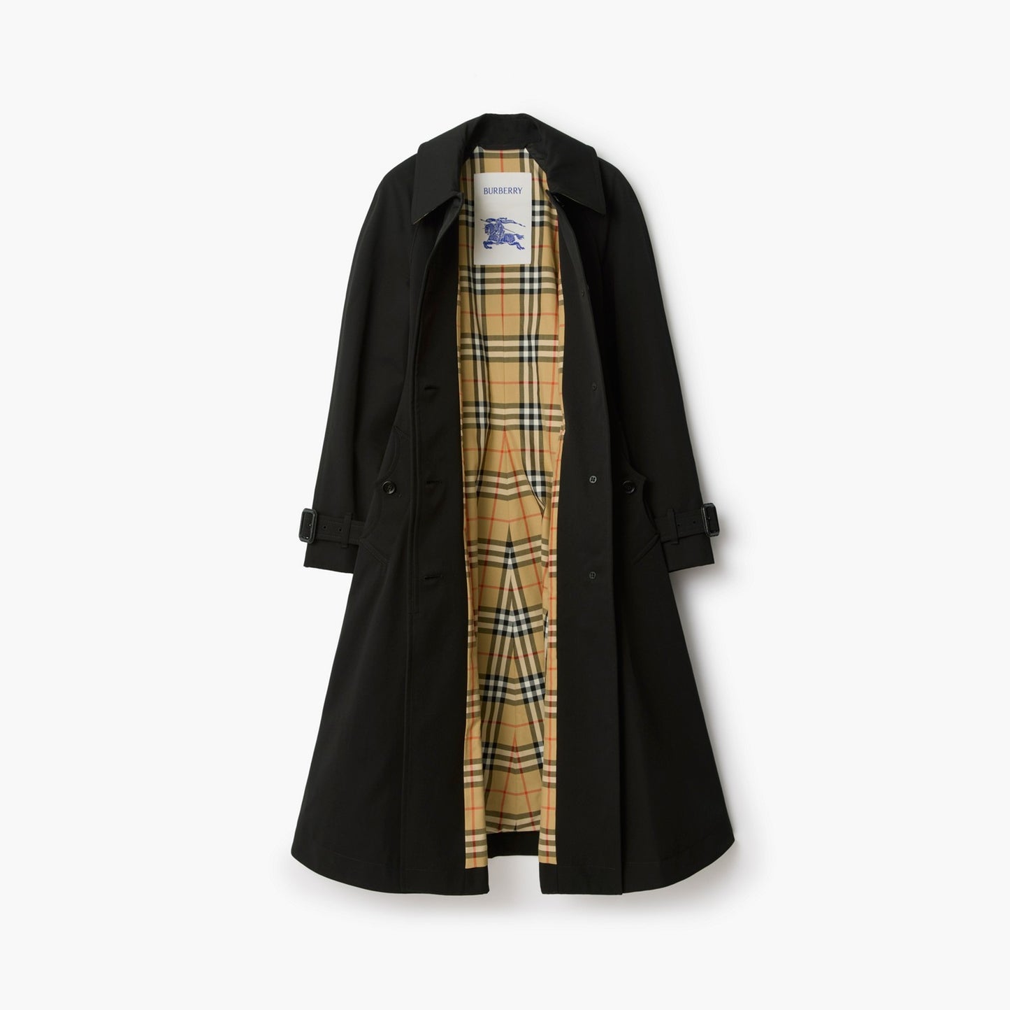 Long Gabardine Ellingham Fit-and-flare Car Coat