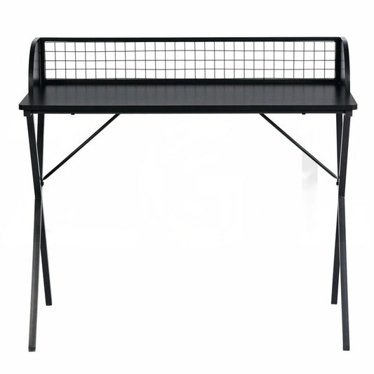 FurnitureR AVA Black and Wooden 120cm Desk