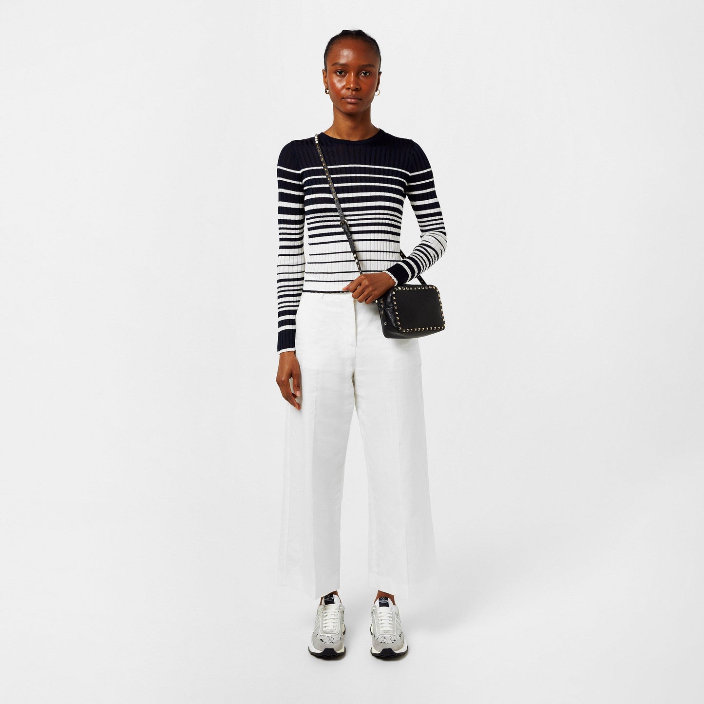 Valentino Garavani Rockstud Grained Leather Crossbody Bag
